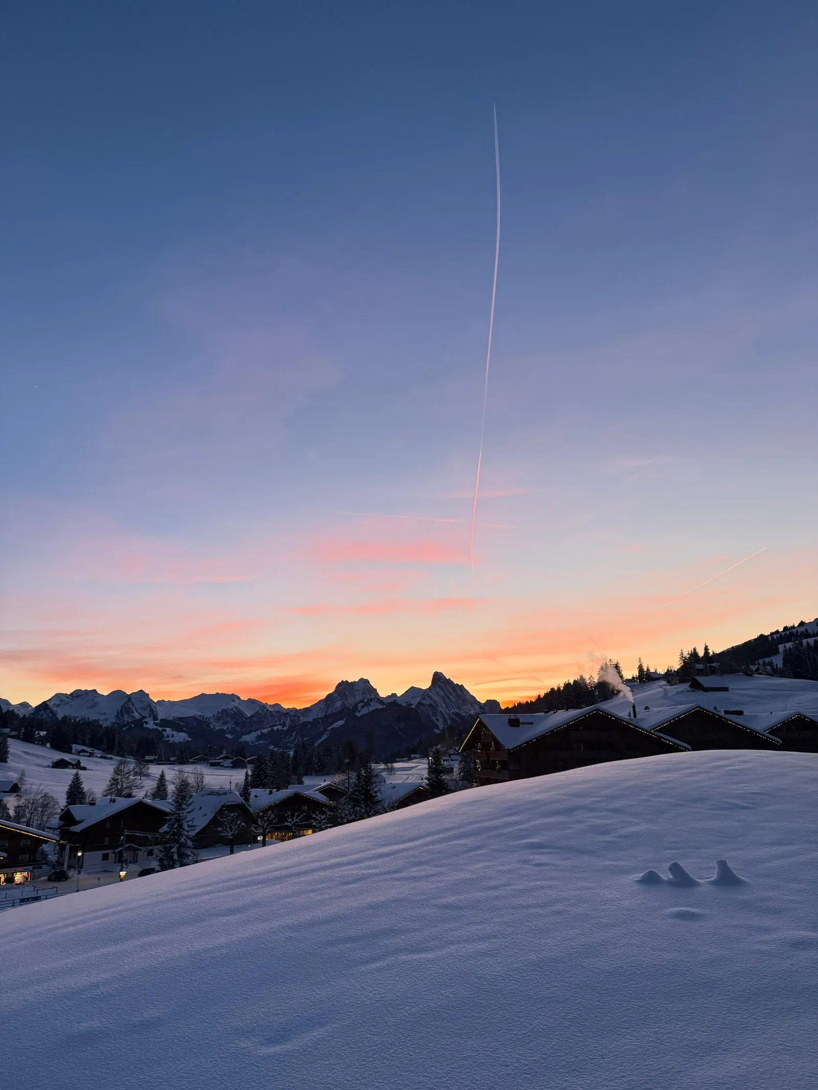 Wintersportgebied Saanenmöser bij Gstaad
